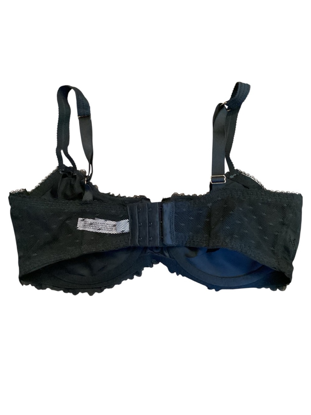 36DD Auden Unlined Black Lace Balconette Underwire Bra - Picture 3 of 8